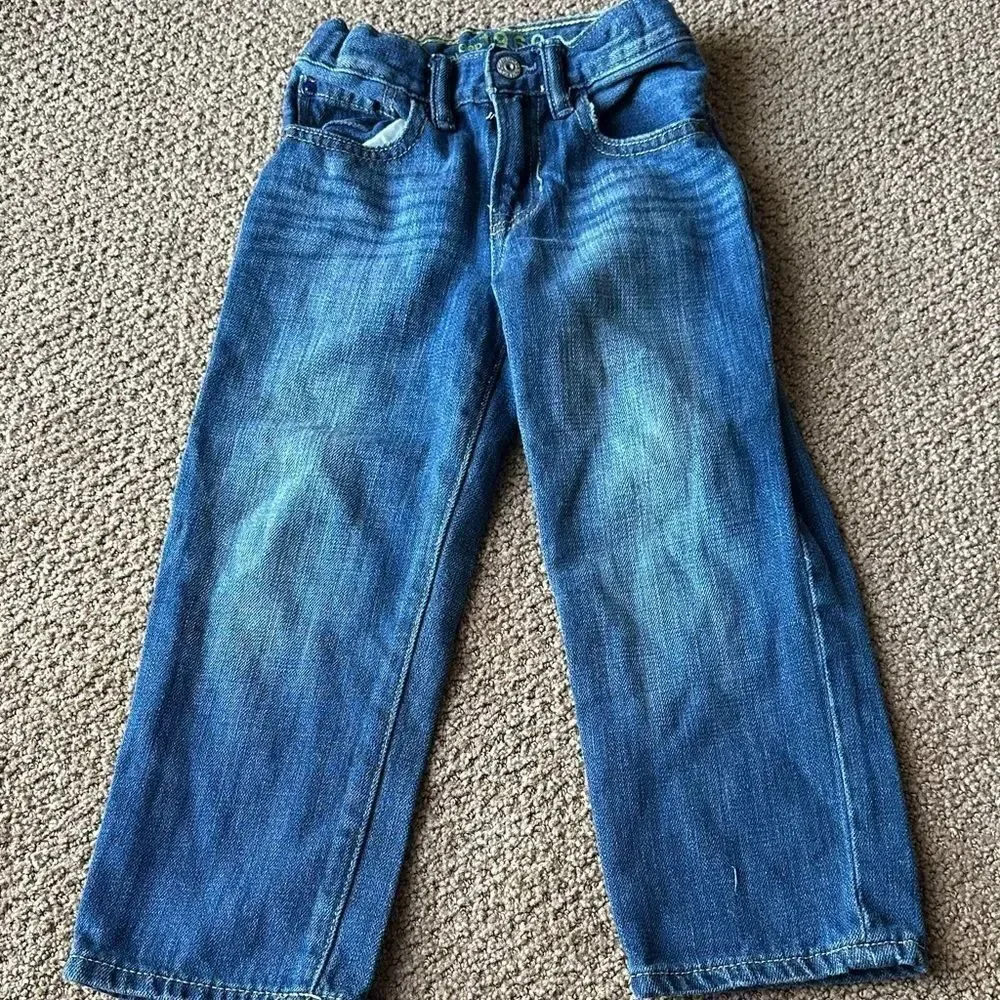 Baby GAP Kids Set of Three Blue Denim Adjustable Waist Jeans Size 4/4T